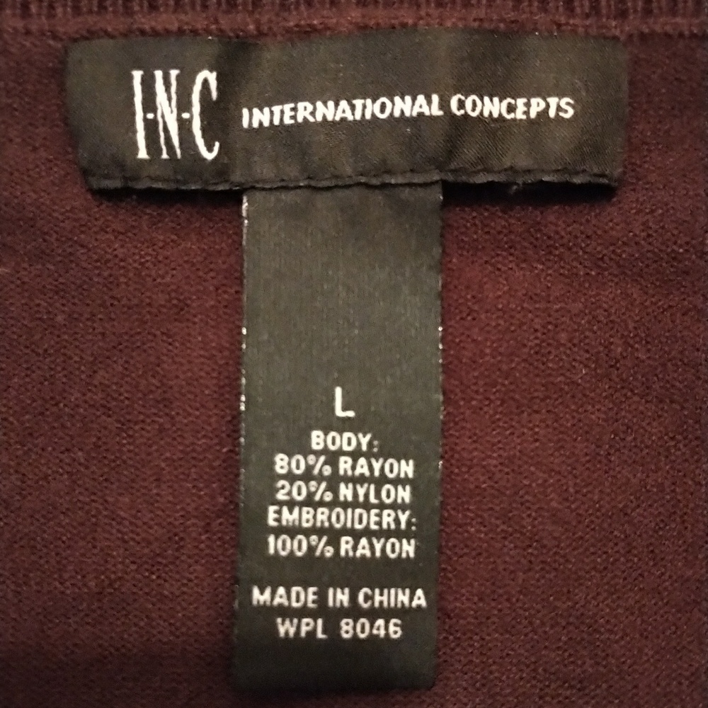 INC International Concepts Beaded Shrug Like New L - Picture 2 of 4